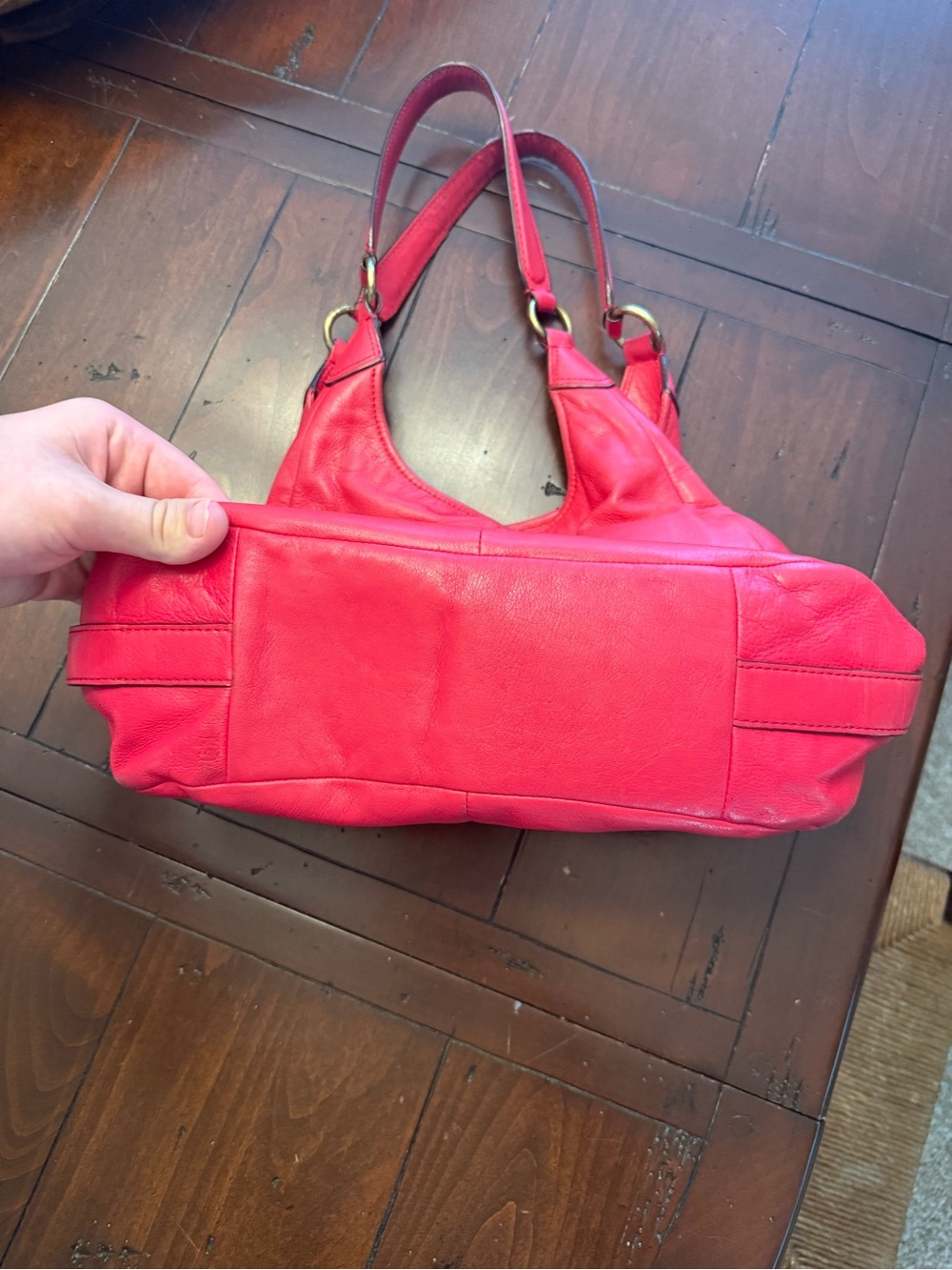 Coach Y2K/Hobo Madison Shoulder Bag Red USED - Picture 4 of 16